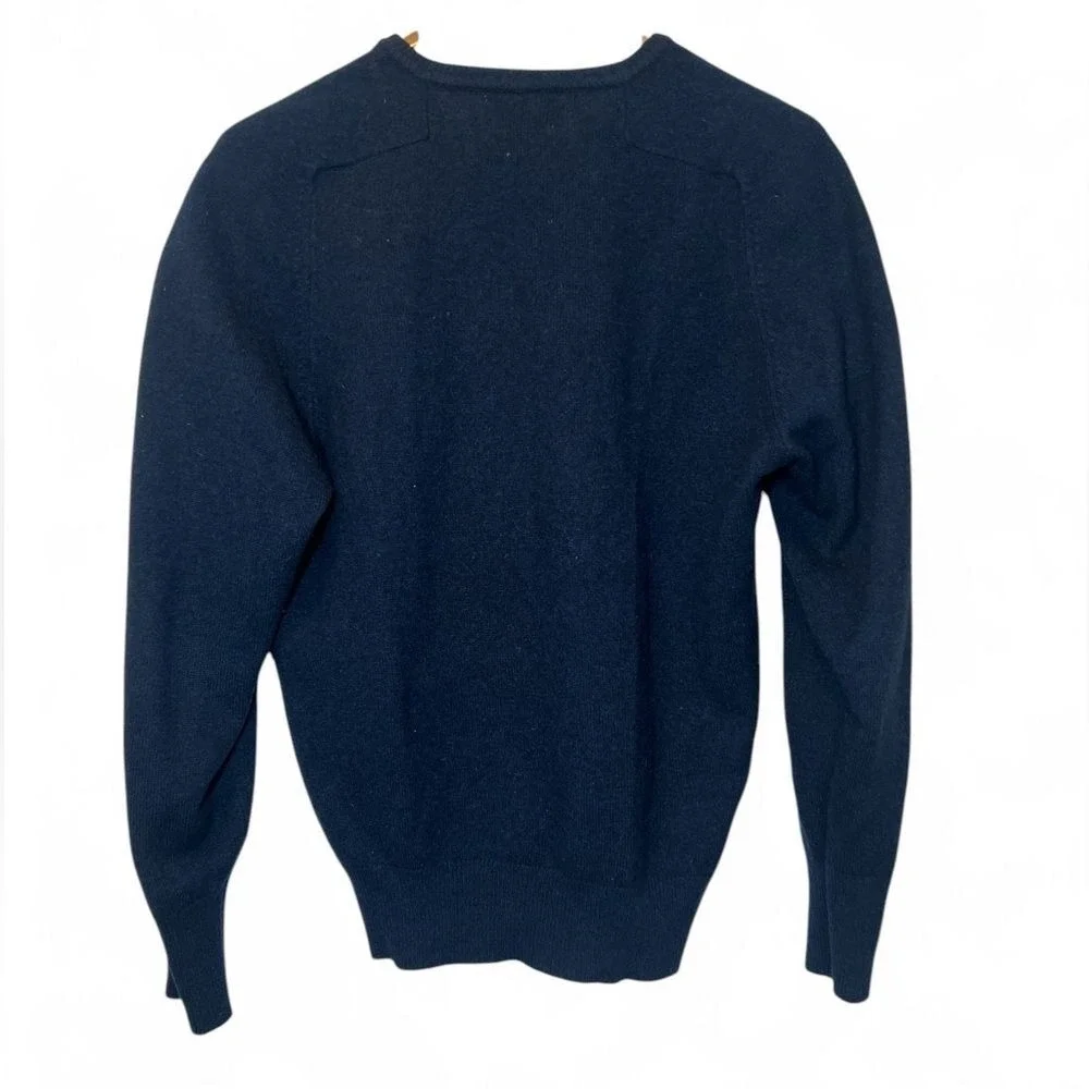 Vintage Alan Paine Pure Lambswool V Neck‎ Sweater Made in England Size 42 Large? - Picture 2 of 3